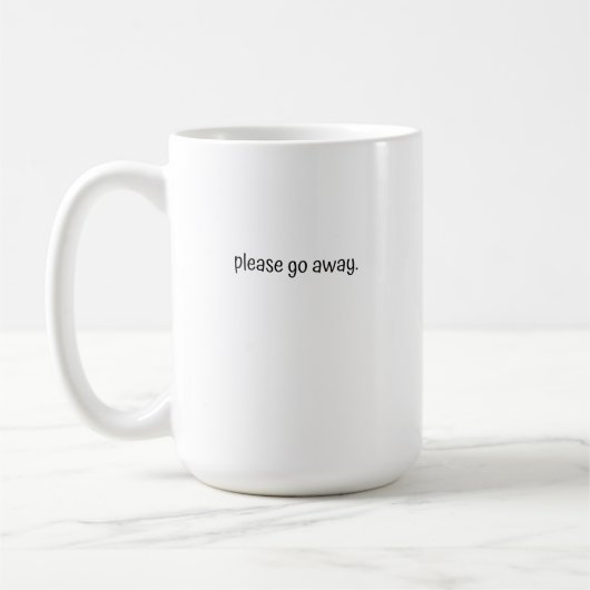 Large Mug - Please Go Away. コーヒーマグカップ (左)