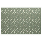 Large Olive Daisy Scatter - Ivory Linen Fabric ファブリック (ヤード)
