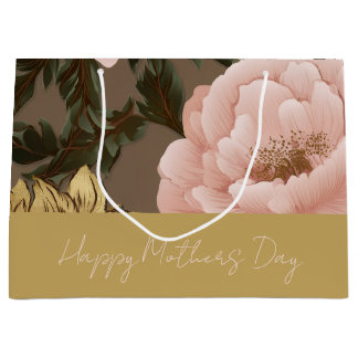 Large Oversized Floral ラージペーパーバッグ