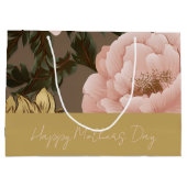 Large Oversized Floral ラージペーパーバッグ (裏面)