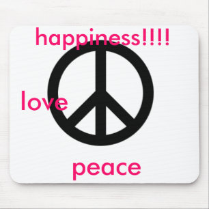 large_peace_symbol、愛、平和、幸福!!!! マウスパッド