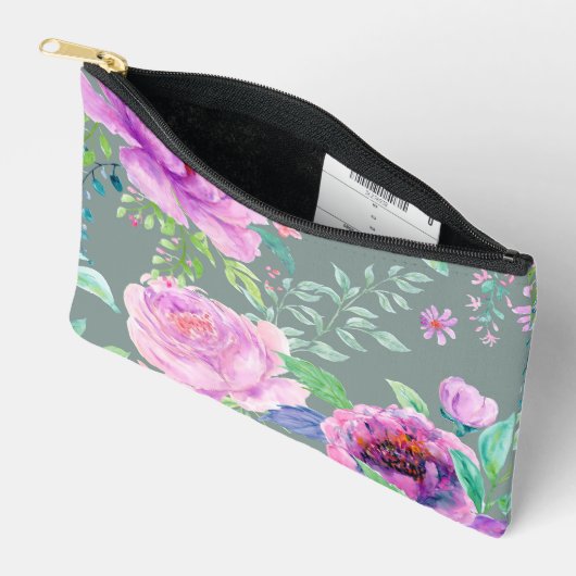 Large Peony  アクセサリーポーチ (見開き)