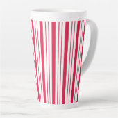 Large Peppermint Striped Latte Mug カフェラテマグ (右アングル)