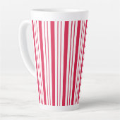 Large Peppermint Striped Latte Mug カフェラテマグ (左アングル)