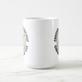Large Personalized Text Baseball Image 15oz Custom コーヒーマグカップ (中央)