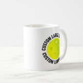 Large Personalized Text Pickleball 11 oz. Custom コーヒーマグカップ (正面右)