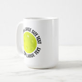 Large Personalized Text Pickleball 15oz. Custom コーヒーマグカップ (正面左)