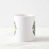 Large Personalized Text Tennis Ball 11 oz. Custom コーヒーマグカップ (中央)