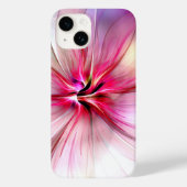 Large Pink Modern Flower Phone Case Case-Mate iPhoneケース (裏面)