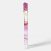 Large Pink Modern Flower Phone Case Case-Mate iPhoneケース (裏面 / 左)