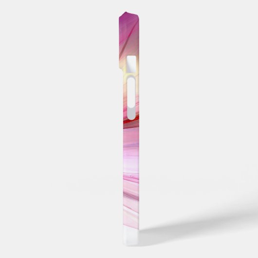 Large Pink Modern Flower Phone Case Case-Mate iPhoneケース (裏面 / 左)