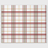 Large Plaid Modern Holiday Wrapping Paper ラッピングペーパー (フラット)