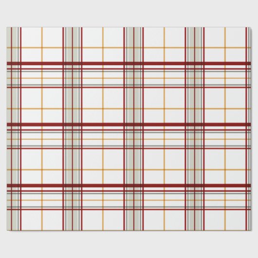 Large Plaid Modern Holiday Wrapping Paper ラッピングペーパー (シーム)