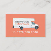 Large Removal Van, Removal Company 名刺 (正面)