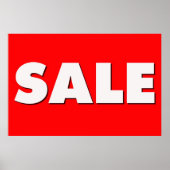 Large Sale Sign ポスター (正面)
