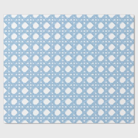 LARGE SALLY CANING IN A1C8E5 AND WHITE ラッピングペーパー (フラット)