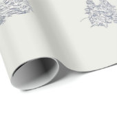 Large Scale Cozy New England Christmas Home ラッピングペーパー (ロールコーナー)