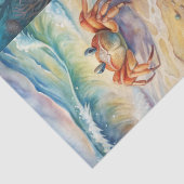 Large Scenic Sea Urchin Anchor & Crab Decoupage 薄葉紙 (詳細)