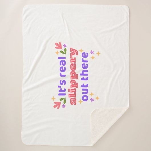 Large Sherpa Blanket Best Chirps Hockey シェルパブランケット (正面)