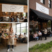 Large Simple Logo Company Branding Professional 横断幕