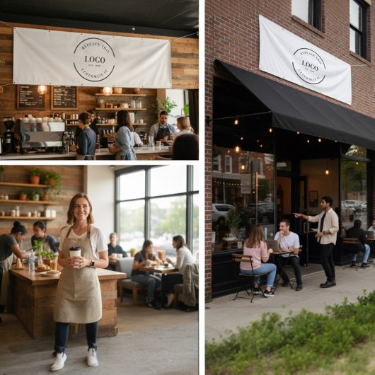 Large Simple Logo Company Branding Professional 横断幕