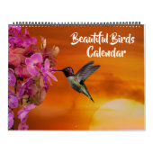 Large Size Beautiful Birds Calendar カレンダー (カバー)