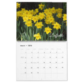 Large Size Beautiful Flowers Calendar カレンダー (3月 2026)