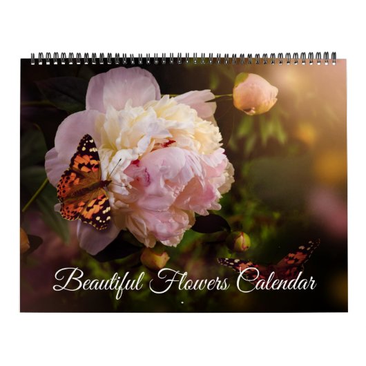 Large Size Beautiful Flowers Calendar カレンダー (カバー)