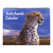Large Size Exotic Animals Calendar カレンダー (カバー)