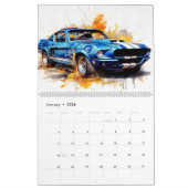 Large Size Hot Rods Calendar カレンダー (1月 2026)