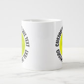 Large Size Personalized Text Pickleball Custom ジャンボコーヒーマグカップ (正面)