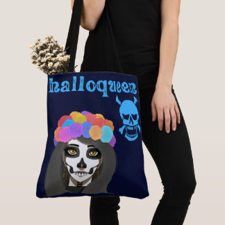 Large size tote bag  with Halloween print トートバッグ