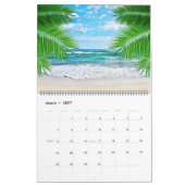 Large Size Tropics Paradise Calendar カレンダー (3月 2027)