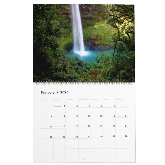 Large Size Tropics Paradise Calendar カレンダー (2月 2026)