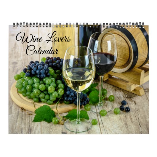 Large Size Wine Lovers Calendar カレンダー (カバー)