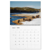 Large Size Yellowstone Park Calendar カレンダー (3月 2026)