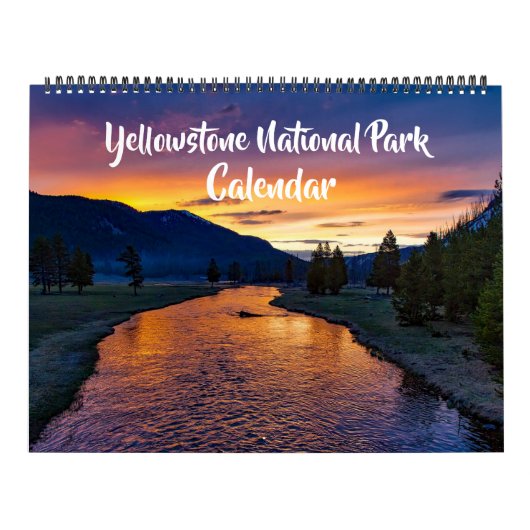 Large Size Yellowstone Park Calendar カレンダー (カバー)