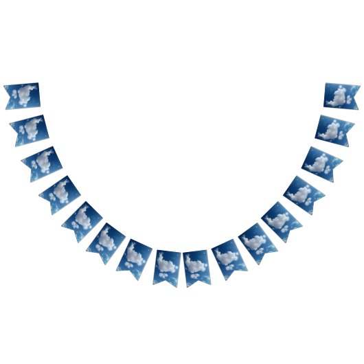 large soft cloud バンティングフラッグ (全)