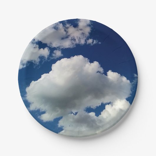 Large soft clouds ペーパープレート (正面)