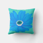 Large Soothing Blue Flower クッション (裏面)