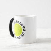 Large Text & ピックルボール 11oz カスタム熱変化マグ モーフィングマグカップ (正面左)