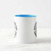 Large Text ライトブルー Combo 11oz カスタムゴルフ マグカップ (中央)