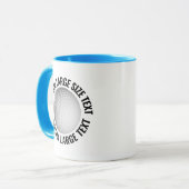 Large Text ライトブルー Combo 11oz カスタムゴルフ マグカップ (正面左)