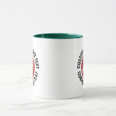 Large Text HUNTER GREEN Combo 11oz カスタムクリケット マグカップ (中央)