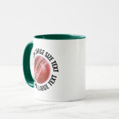 Large Text HUNTER GREEN Combo 11oz カスタムクリケット マグカップ (正面左)