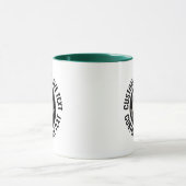 Large Text HUNTER GREEN Combo 11oz カスタム8ボール マグカップ (中央)