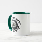 Large Text HUNTER GREEN Combo 11oz カスタム8ボール マグカップ (正面左)