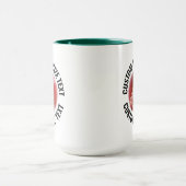 Large Text HUNTER GREEN Combo 15oz カスタムクリケット マグカップ (中央)