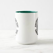 Large Text HUNTER GREEN Combo 15oz カスタムゴルフ マグカップ (中央)