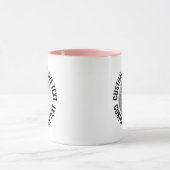 Large Text PINK Combo 11oz カスタムゴルフ マグカップ (中央)